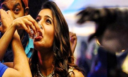 Samantha is on cloud nine - Gets Drunk At Celebration Party Of A Aa - Movie ...