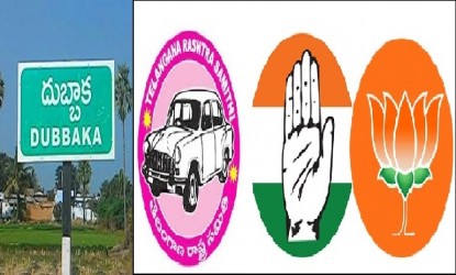 దుబ్బాకలో గెలుపు కోసం టిఆర్ఎస్, బిజెపిల ఆరాటం img