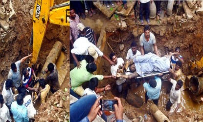 ఖమ్మంలో పైపులైనులోకి జారి కార్మికుడు మృతి img